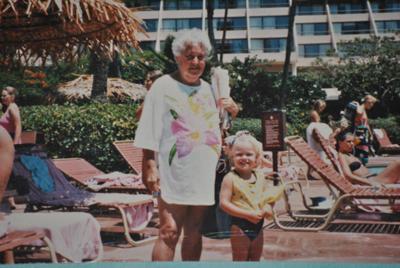 Then- Maui Marriott Pool with my Grandma