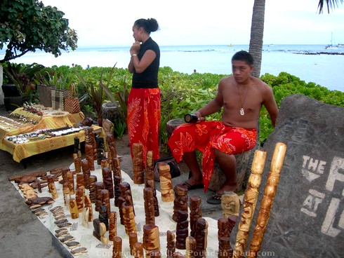 Island Crafts Picture of island crafts at the Feast at Lele, one of the best Maui luaus.