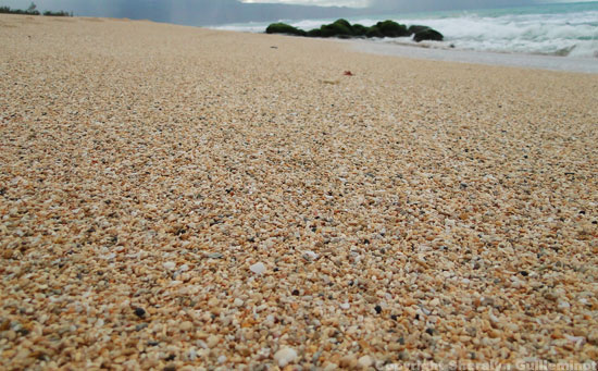 rough sand on the way to Baldwin's Baby Beach on Maui