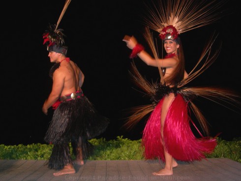 Picture of dancers at the Feast at Lele, one of the best Maui Luaus.