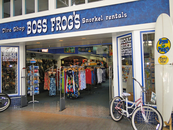 Boss Frog's dive shop on Maui