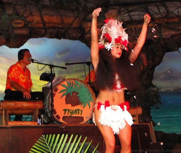 Drums of the Pacific Luau hula solo