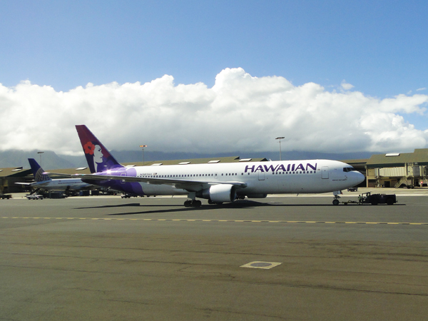 Hawaiian Airlines flight to Maui