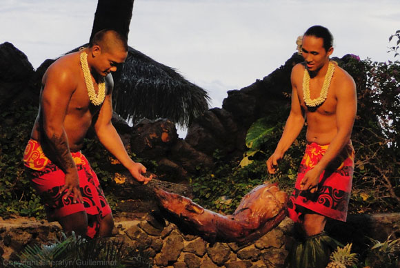 Drums of the Pacific Luau Imu Ceremony