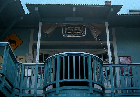 Picture of the entrance to Moose McGillycuddy's, one of the many Lahaina restaurants. 