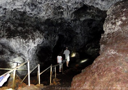 Picture of the skylight entrance to the Hana Lava Tube (Kaeleku Caverns) on the island of Maui, Hawaii.