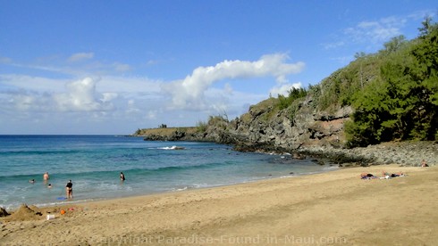Picture of Kapalua's Mokulei'a Beach, Slaughterhouse Beach on Maui, Hawaii