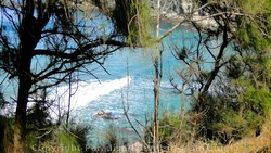 Picture of surf at Mokule'ia Bay, Kapalua, Maui, Hawaii.