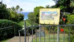 Picture of path to Oneloa Beach at Kapalua, Maui, Hawaii.