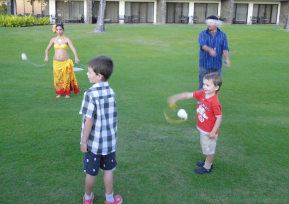 Poi Ball Lesson at Sheraton Luau in Maui