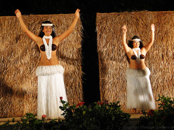 Hula dancers at Maui's Sheraton Luau