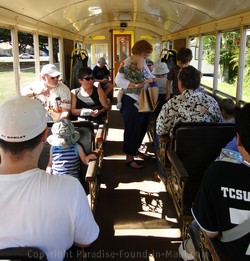 Picture of passengers on the Sugar Cane Train on Maui