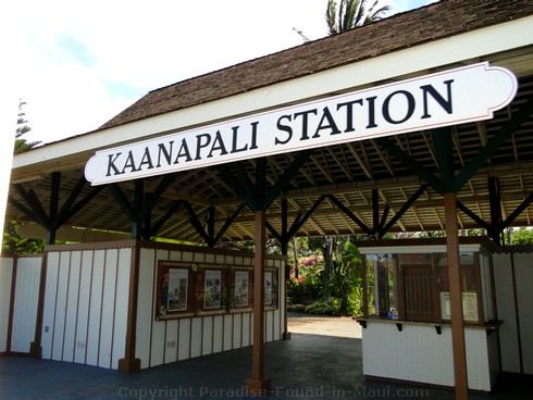 Picture of the Sugar Cane Train Kaanapali Station in Maui, Hawaii.