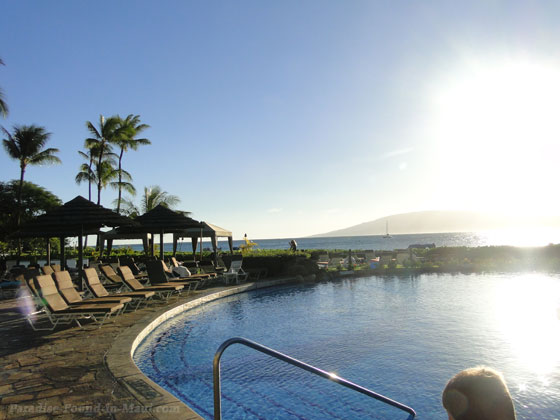 Ocean view at Sheraton Maui Resort pool