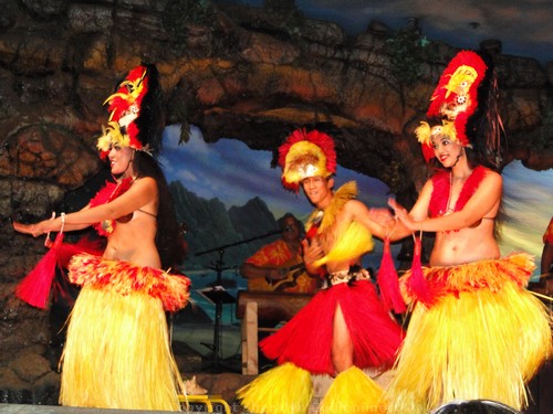 Dancers at the Drums of the Pacific Luau at the Hyatt Maui