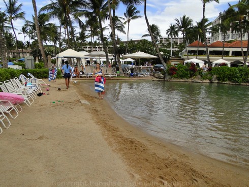 Picture of the man-made Baby Beach at the Grand Wailea Hotel swimming pool..