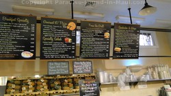 Picture of the menu at the Honolua Store Deli.