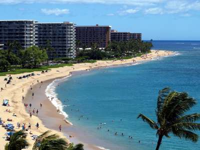 Kaanapali Beach Maui View from the Sheraton Lookout