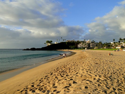 Picture of the view of north Kaanapali Beach and Black Rock, Maui.
