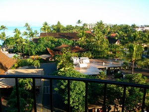 Royal Lahaina Resort Maui view from partial ocean view room