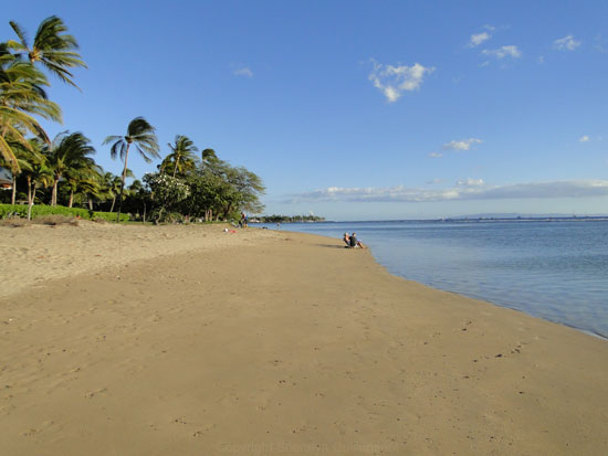 Relaxing on Baby Beach in Lahaina.