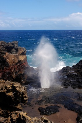 Picture of the Nakalele Blowhole in Maui, Hawaii.