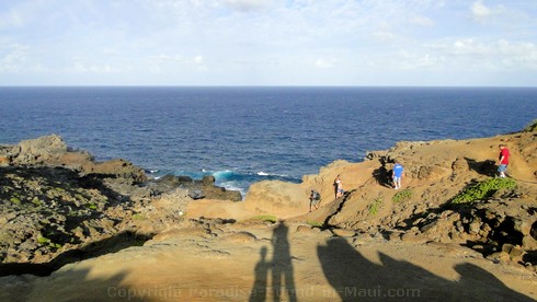 Picture of the hike to the Nakalele Blowhole, on Maui, Hawaii.