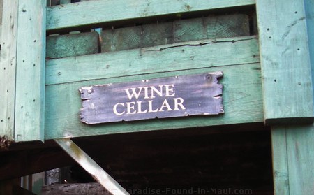 Picture of the wine cellar.