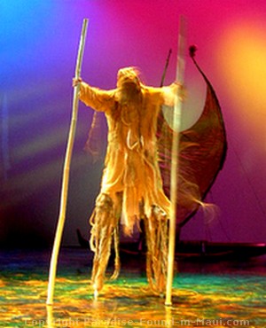 Picture of spirit being at Ulalena at the Maui Theater