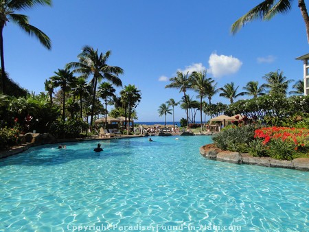 Picture of the grounds and swimming pools at the Westin Kaanapali Ocean Resort Villas