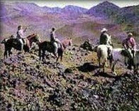 Pony Express Horseback Ride into Crater