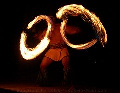 Picture of fire dancer finale at the Feast at Lele, one of the best Maui luaus.