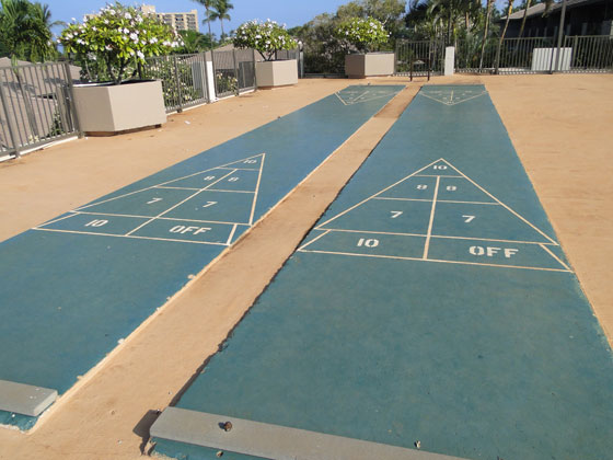 Shuffleboard at the Maui Eldorado Resort