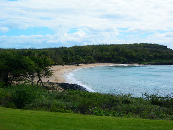 Island of Lanai Hulopo'e Bay and Beach