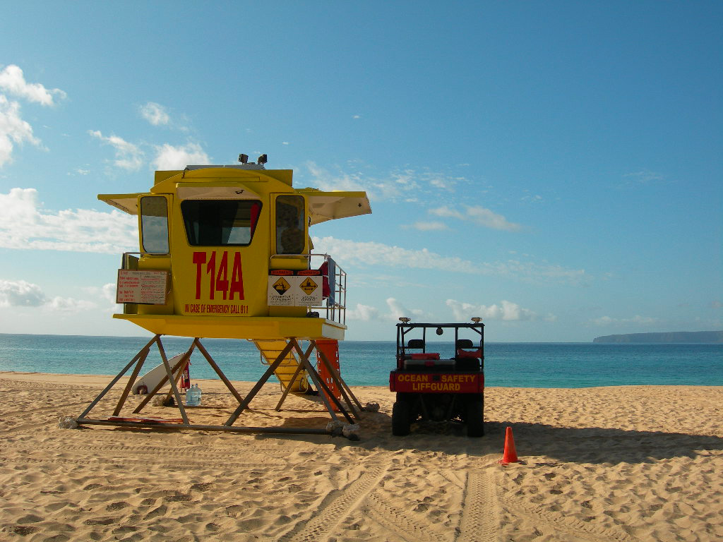 Lifeguard Station at Makena Beach