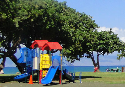 Playground at Honokawai Beach Park on Maui