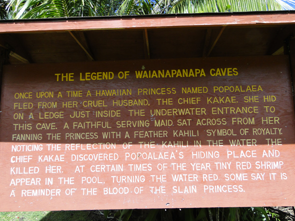 The Legend of Waianapanapa Caves
