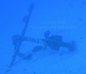 underwater anchor off Maui