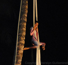 Cirque-style performance at the Grand Wailea Luau