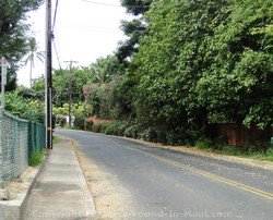 Picture of Makena Road, Maui, Hawaii.