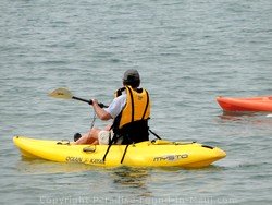 Picture of ocean kayak off Maui, Hawaii.