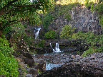 picture of Hana waterfalls at Oheo Gulch (Seven Sacred Pools)