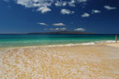 view of Lanai from Maui Beach