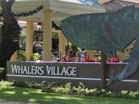 Whalers Village Sign
